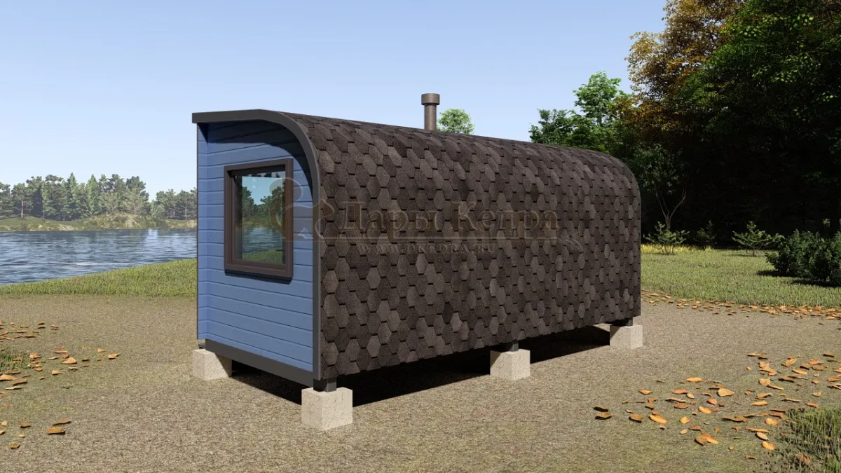 Баня «Парус» из кедра 5х2,2 метра