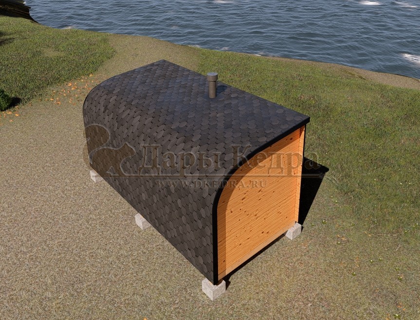 Баня «Парус» из кедра 5х2,35 м